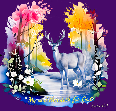 as the deer Christian Bible Verse T-Shirt